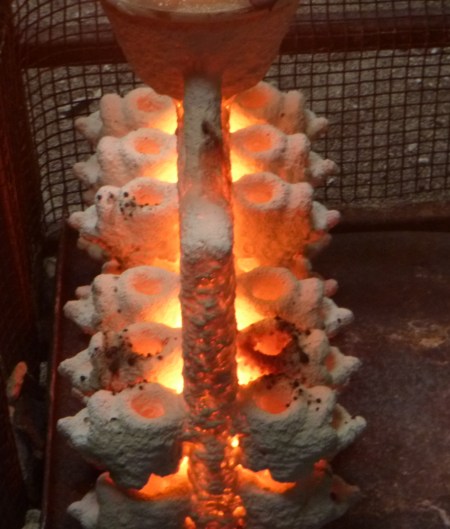 Cooling the finished pour